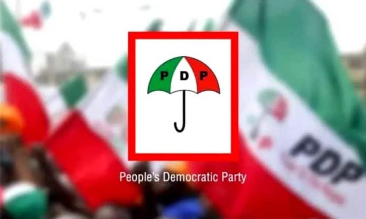 PDP Peoples Democratic Party 1000x600 1 1200x720 1 The Supreme Court disqualifies PDP from the Imo West senatorial election in 2023.