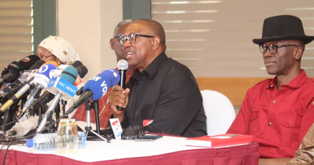 Peter Obi during his public address after the presidential polls 1080x570 1 Peter Obi disagrees with the results of the 2023 presidential election – FULL SPEECH